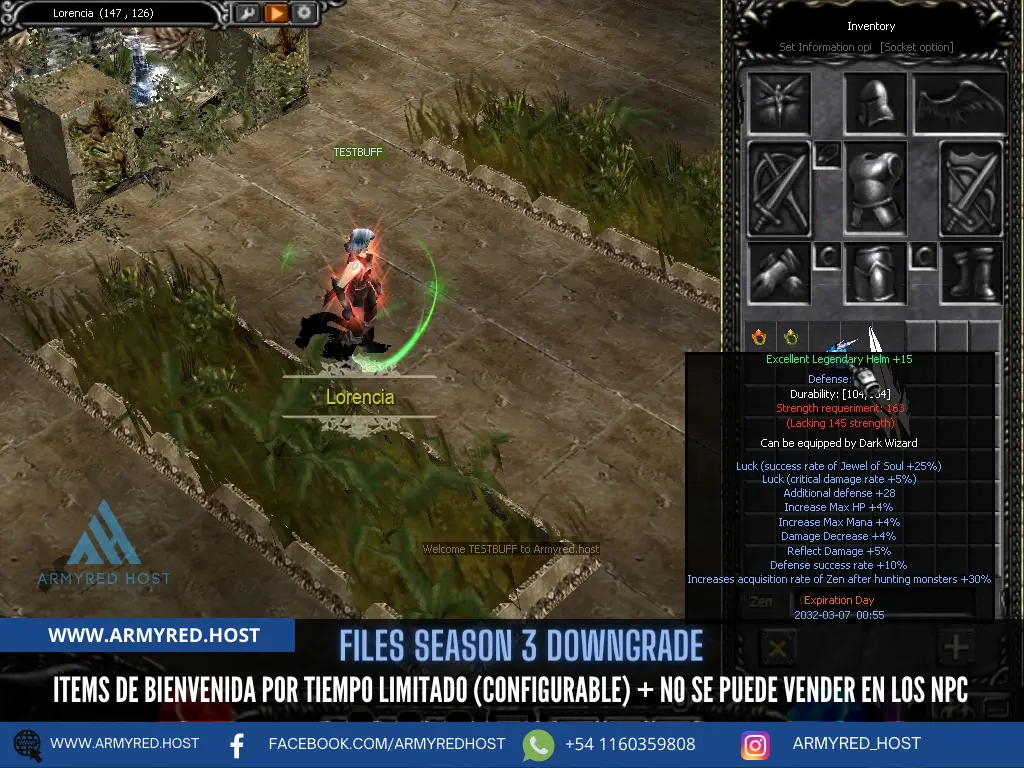 Items de Bienvenida